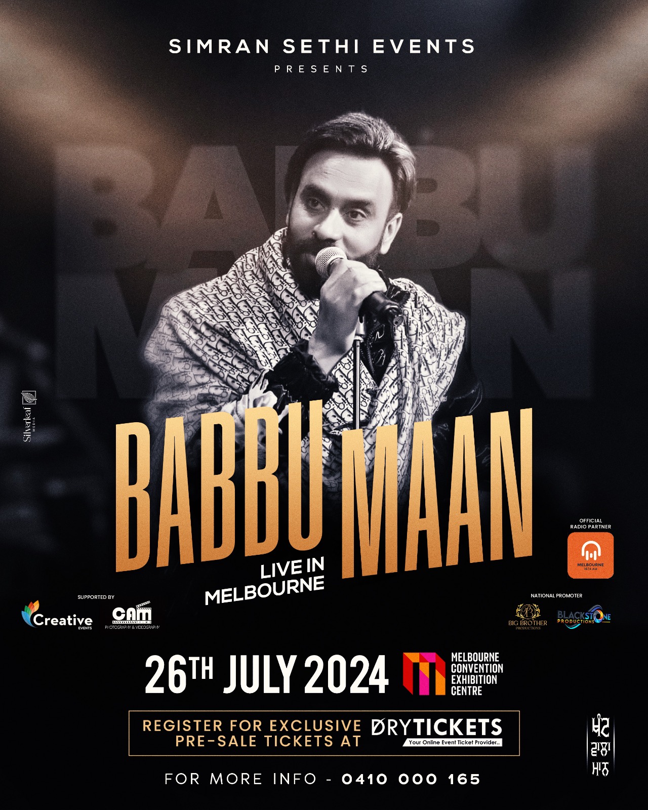 Babbu Maan Live In Melbourne On 26 July 2024